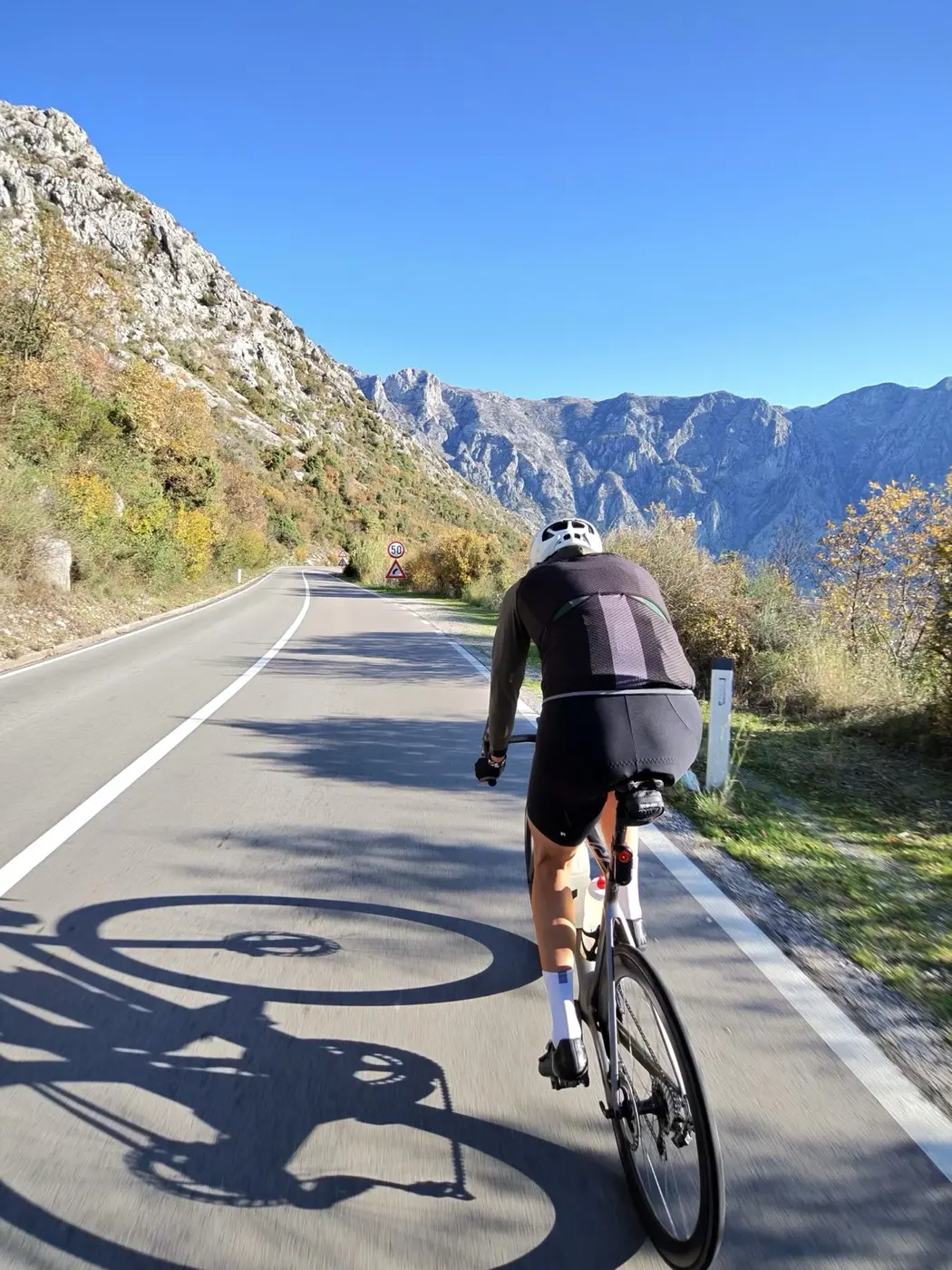 Road cycling around the Bay of Kotor, Montenegro 1